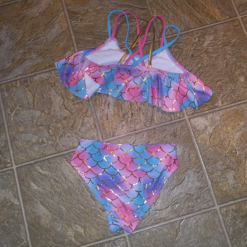 NWOT Betsey Johnson Little Girl's Bikini Size 10 - Picture 2 of 3